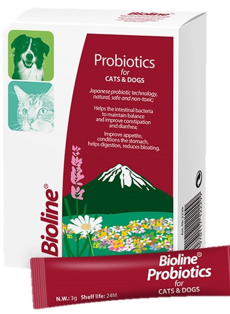 Bioline بروبيوتيك نشط عالي الطاقة للكلاب والقطط 2X25g - Image 1