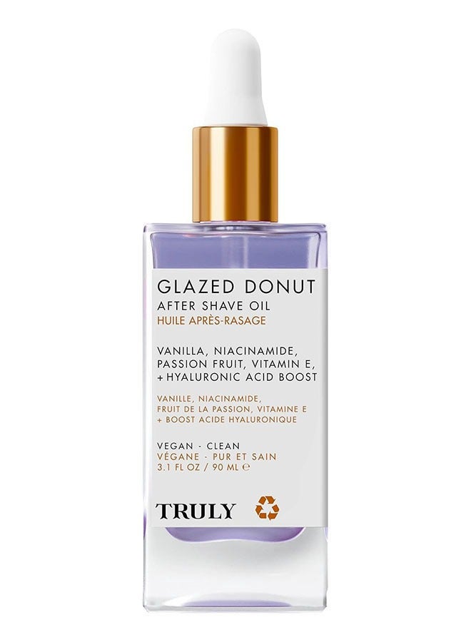 Truly Glazed Donut After Shave Oil 90ml, Replenishes Moisture, Razor Bumps Treatment for Women, Skin Tightening Serum for Body, Body Oil for Hair Treatment - Image 1