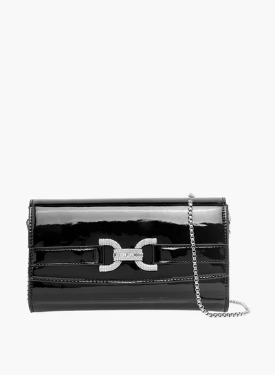سيليست Women Embellished Clutch with Flap Closure and Chain Strap