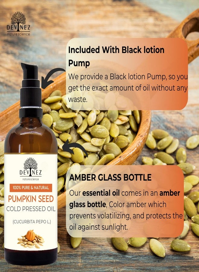 Devinez Pumpkin Seed Cold-Pressed Oil - 100% Natural, (30ml/ 1.01 Fl Oz) | Hair, Face & Body Oil, Massage - Image 5