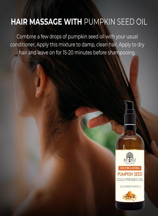 Devinez Pumpkin Seed Cold-Pressed Oil - 100% Natural, (30ml/ 1.01 Fl Oz) | Hair, Face & Body Oil, Massage - Image 4