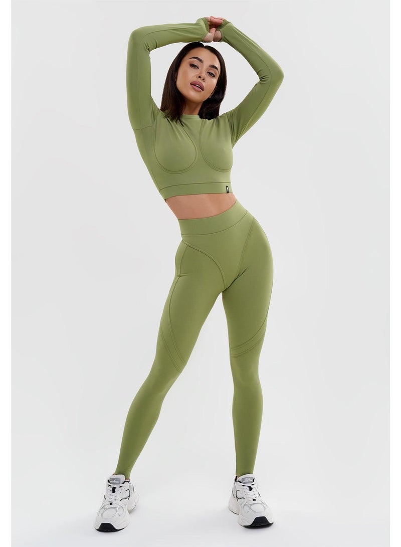 Bona Fide Rashguard Extra Crop Long Sleeve Gym Top - Image 3