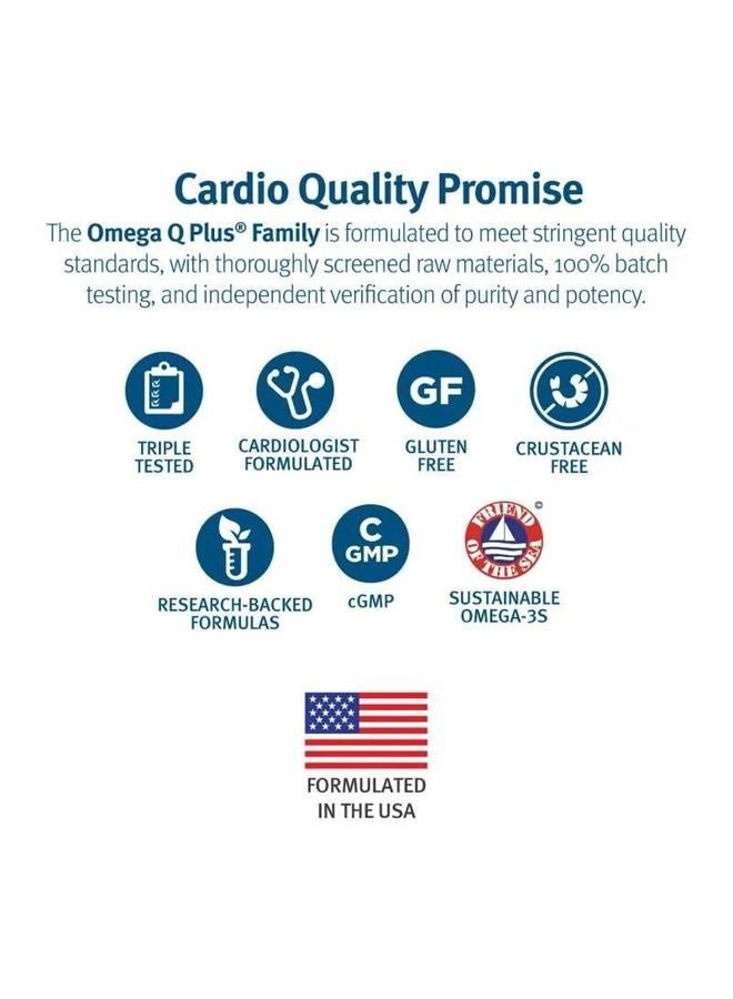 Dr. Sinatra Omega Q Plus 100 Resveratrol – Omega-3 Supplement Supports Heart Health and Provides Antioxidant Power with 100mg of CoQ10 and Resveratrol (60 softgels) - Image 3