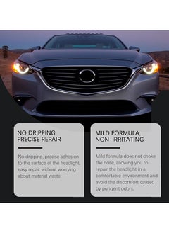 RAYHONG Innovative Car Headlight Renewal Polish, Car Headlight Repair Fluid, Headlight Polish, Headlight Restoration Kit, Instantly Remove Oxidation, Dirt and Haze, 50ML  - Image 3