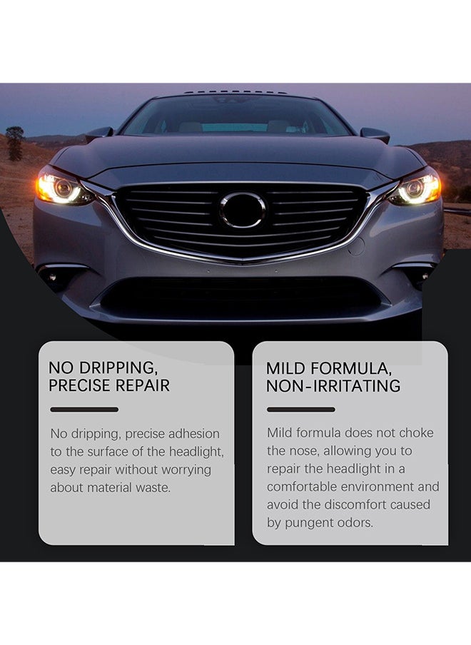RAYHONG Innovative Car Headlight Renewal Polish, Car Headlight Repair Fluid, Headlight Polish, Headlight Restoration Kit, Instantly Remove Oxidation, Dirt and Haze, 50ML  - Image 3