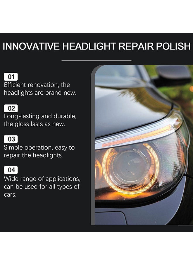RAYHONG Innovative Car Headlight Renewal Polish, Car Headlight Repair Fluid, Headlight Polish, Headlight Restoration Kit, Instantly Remove Oxidation, Dirt and Haze, 50ML  - Image 4