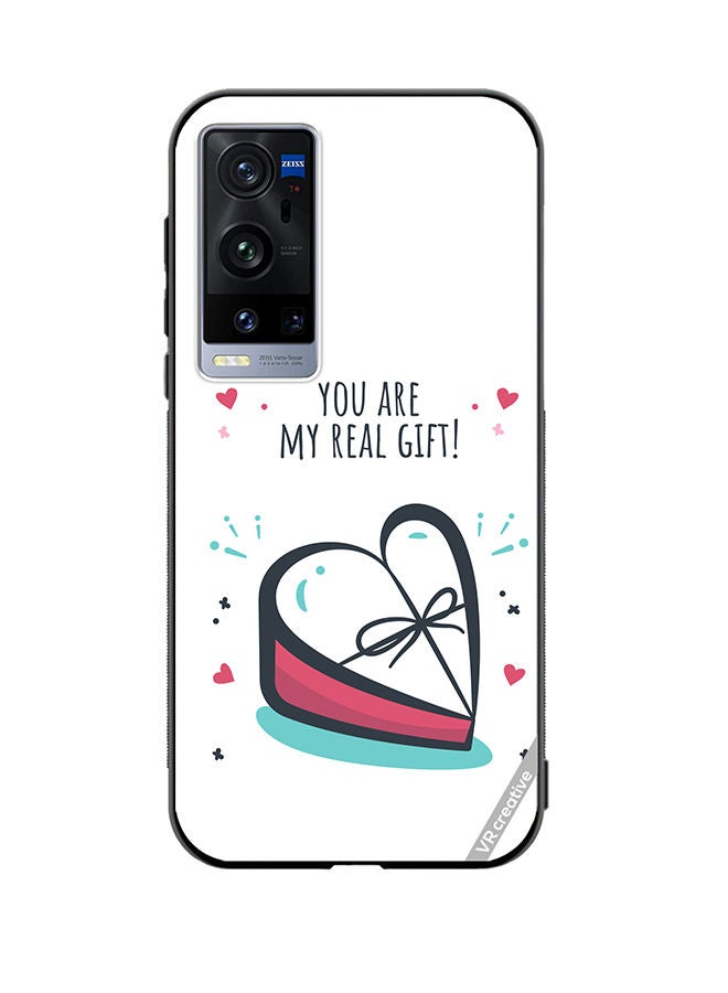 VR CREATIVE Protective Case Cover For Vivo X60 Pro Plus My Real Gift Design Multicolour - Image 1