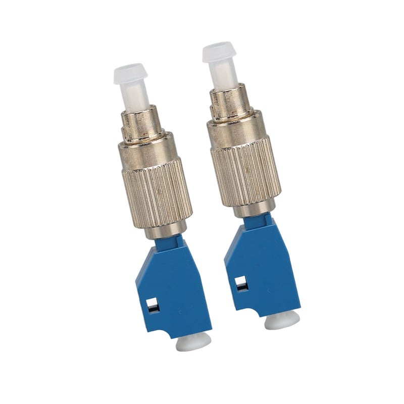 2 Pcs Fiber Adapter High Accuracy FC Male to LC Female Hybrid Optical Fiber Convertor Compatible with Visual Fault Locator - Image 3