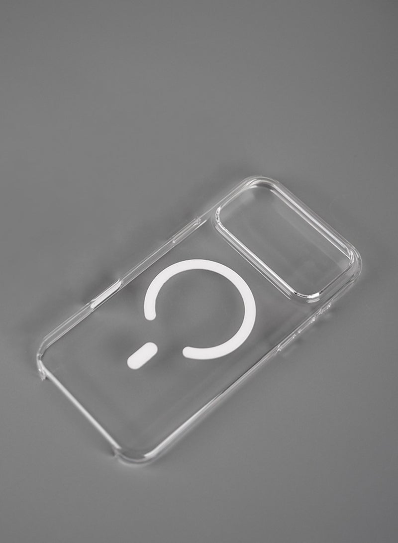 Ipefet Transparent Magnetic Phone Case for iPhone 17 Pro Max – Shockproof TPU + PC Protective Cover with Built-in Magnetic Ring Grip, Anti-Scratch, Premium Clear Slim Design, Camera Lens Protection, Wireless Charging Compatible - Image 1