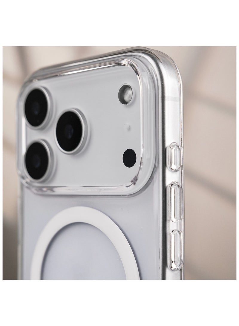 Ipefet Transparent Magnetic Phone Case for iPhone 17 Pro Max – Shockproof TPU + PC Protective Cover with Built-in Magnetic Ring Grip, Anti-Scratch, Premium Clear Slim Design, Camera Lens Protection, Wireless Charging Compatible - Image 5