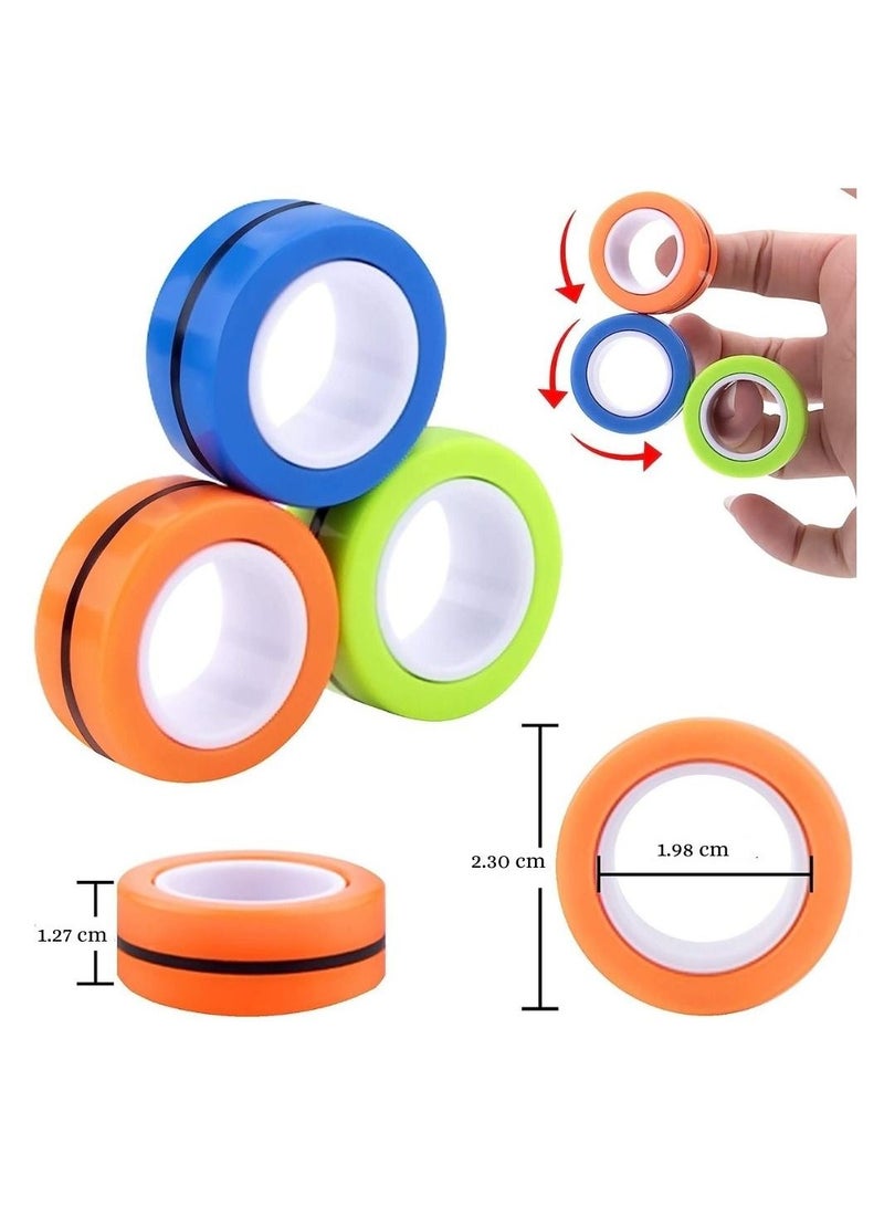 Fitto Magnetic Rings - Unique and Fun Novelty Toy For Stress Relief and Entertainment - Image 3