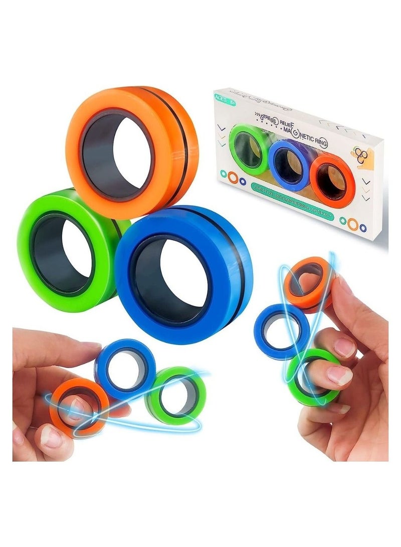 Fitto Magnetic Rings - Unique and Fun Novelty Toy For Stress Relief and Entertainment - Image 2