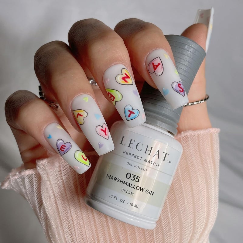 LECHAT Perfect Match Gel Nail Polish in Marshmallow Gin - 0.5 Ounce - Image 3