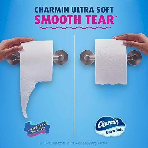 Charmin Ultra Soft Toilet Paper 9 Mega Rolls, 224 Sheets Per Roll - Image 3