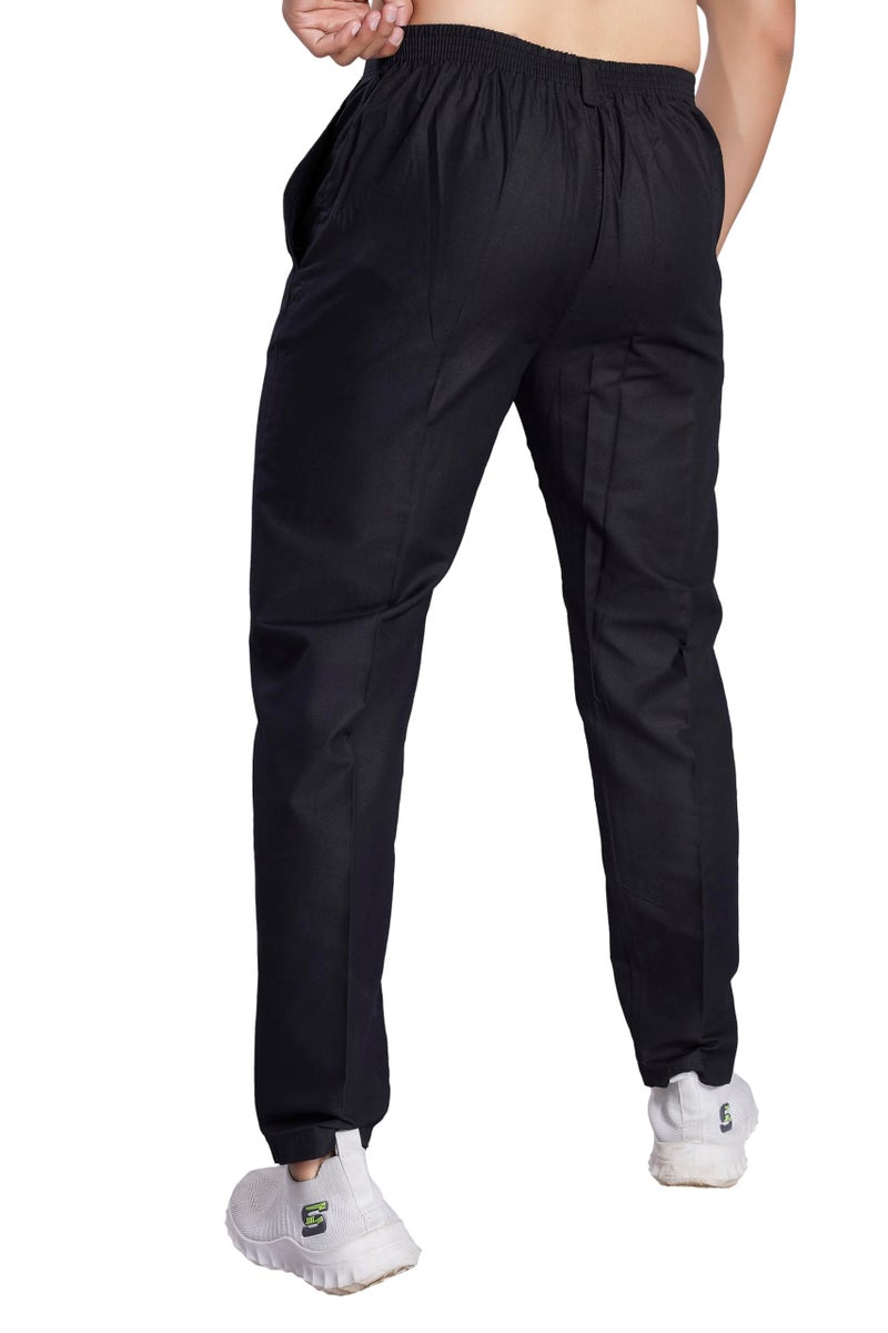 DIVISIVE Men's Cotton Stitched Slim Fit Pyjama/Pant (DPT27_XXL_Black) - Image 3
