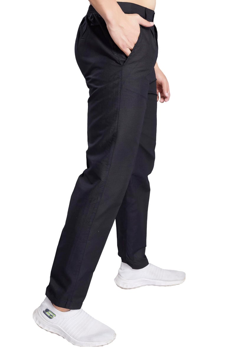 DIVISIVE Men's Cotton Stitched Slim Fit Pyjama/Pant (DPT27_XXL_Black) - Image 4