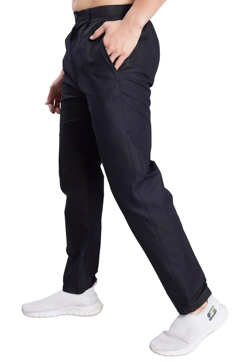 DIVISIVE Men's Cotton Stitched Slim Fit Pyjama/Pant (DPT27_XXL_Black) - Image 5