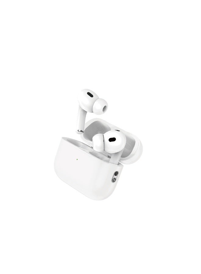 FIFTH ELEMENT CORE AirBuds HD Voice True Wireless Earbuds with Bluetooth 5.3, ENC Mics & Charging Case – White - Image 1