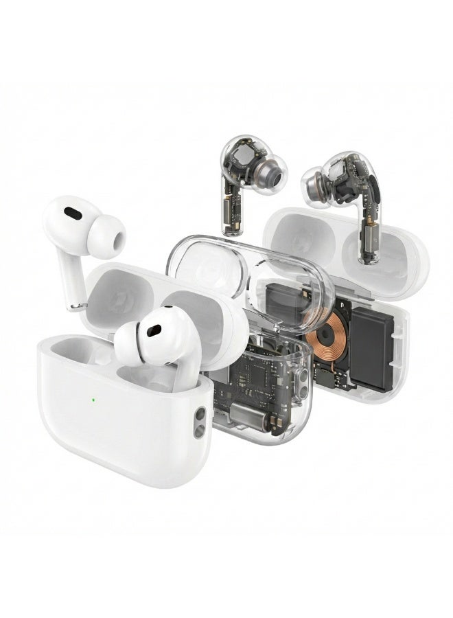 FIFTH ELEMENT CORE AirBuds HD Voice True Wireless Earbuds with Bluetooth 5.3, ENC Mics & Charging Case – White - Image 3