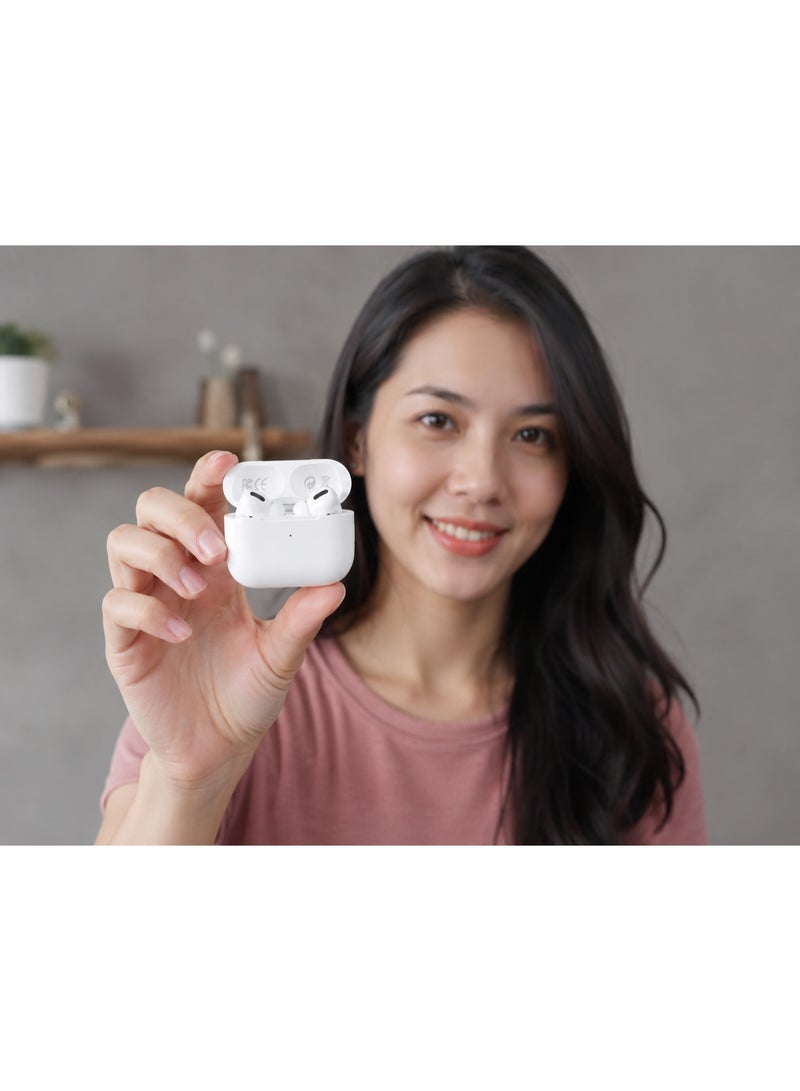 فيفث إيليمنت سماعات FIFTH ELEMENT CORE AirBuds اللاسلكية الحقيقية بصوت عالي الدقة (HD Voice) مزودة بتقنية Bluetooth 5.3 وميكروفونات ENC لعزل الضوضاء مع علبة شحن – اللون الأبيض - Image 5