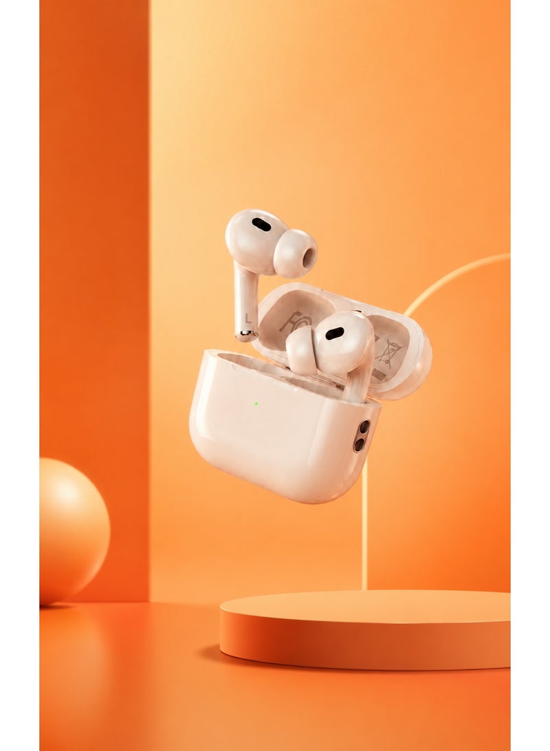 فيفث إيليمنت سماعات FIFTH ELEMENT CORE AirBuds اللاسلكية الحقيقية بصوت عالي الدقة (HD Voice) مزودة بتقنية Bluetooth 5.3 وميكروفونات ENC لعزل الضوضاء مع علبة شحن – اللون الأبيض - Image 2