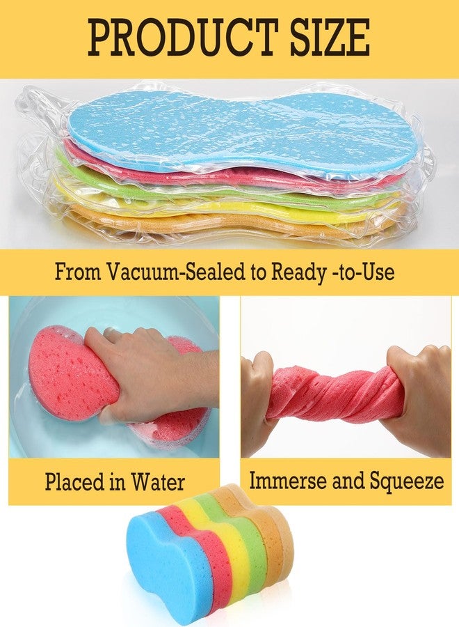 Vesici 60 Pcs Large Wash Sponge for Field Day Car Wash Water Games Large Car Sponge for Household Cleaning and Water Games - Image 3