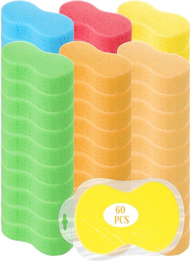 Vesici 60 Pcs Large Wash Sponge for Field Day Car Wash Water Games Large Car Sponge for Household Cleaning and Water Games - Image 1
