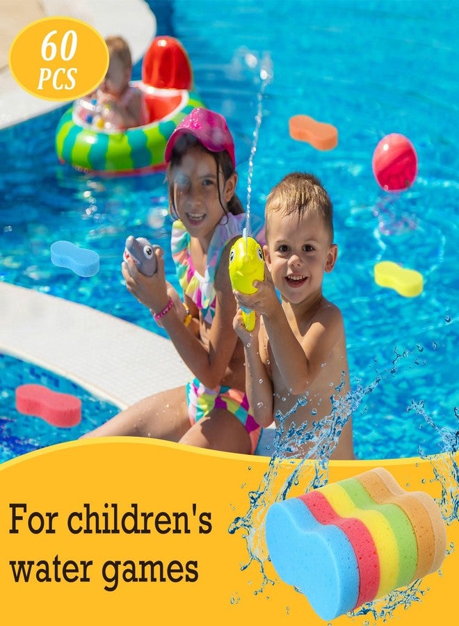 Vesici 60 Pcs Large Wash Sponge for Field Day Car Wash Water Games Large Car Sponge for Household Cleaning and Water Games - Image 5