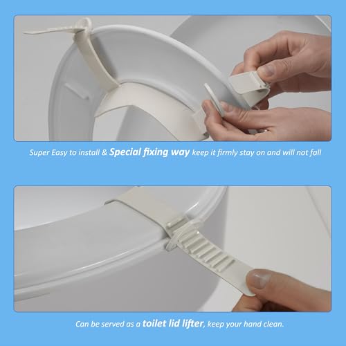 Doytn Universal Pee Deflector for Toilet Seat with Toilet lid Lifter, Toilet Splash Guard Prevents Kids and Adult from Peeing Splash Size 11.5 * 8.3” (1PC) - Image 5