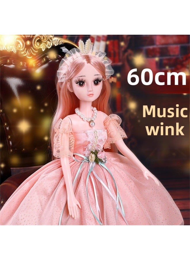 60 Centimeter Oversized Doll Set Little Girl Princess Play House Children's Birthday Gift Box Toys Wholesale-Color:Princess Philolene -60cm-Height:Blink + Intelligent Remote Control Dialogue Edition -20 Joints -36 Gifts-Dressing Gifts 3 【Gift Boxes】】 - Image 2