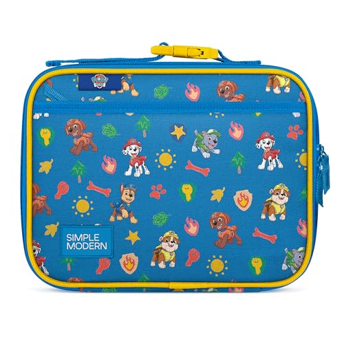 Simple Modern Paw Patrol Kids Lunch Box for School Reusable Insulated Lunch Bag for Toddler Girl and Boy Exterior Interior Pockets Hadley Collection Paw Patrol Outdoor Adventures - Image 1