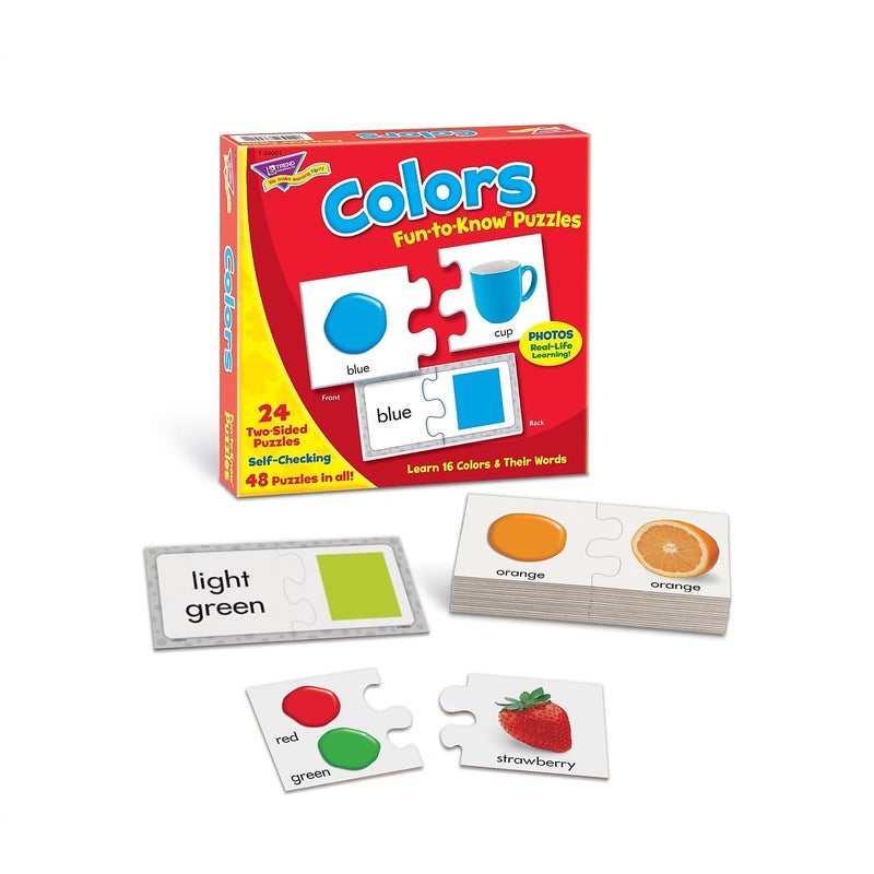 Trend Enterprises Colors Fun-to-Know Puzzles by TREND Enterprises, Inc.; 48 Sturdy Pieces for Early learners - Image 5