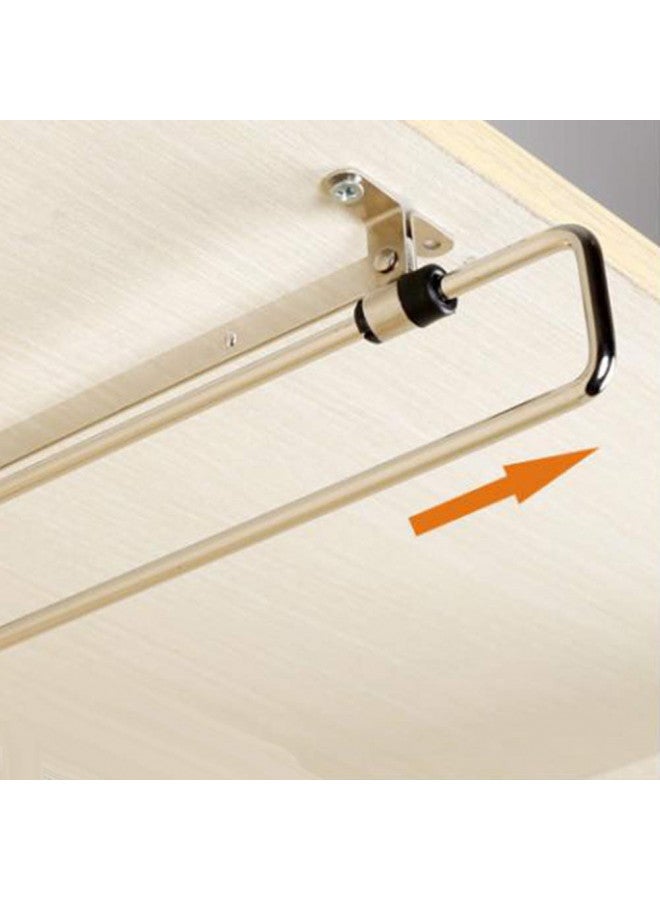 Saycker Retractable Closet Pull Out Rod Closet Valet Rod Extending Rail Pull Out Hanger Closet Valet Rod Rail Sliding Extending Telescopic Clothes Rod, 12 Inch=30 cm Closet Rod Bracket Wardrobe Hanger Rail  - Image 4