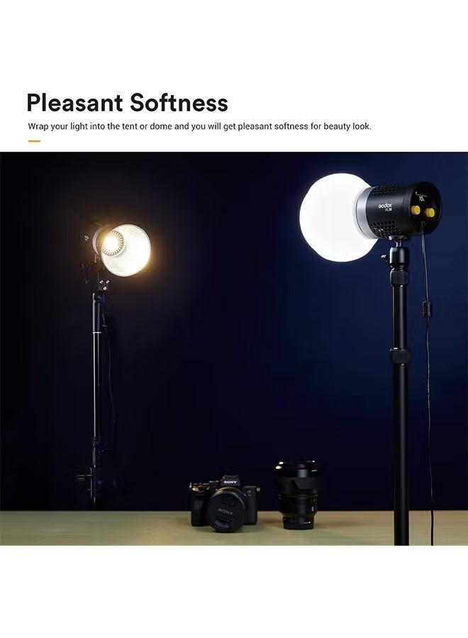 Godox ML-CD15 Diffusion Dome with 3 adapters, Flash Light Diffuser, Compatible for Godox V1 Series ML30 ML60 ML60BI AD200 AD200PRO AD300PRO AD400PRO V1S V1C V1N V1F V1O V860III-S TT685S TT660S - Image 3