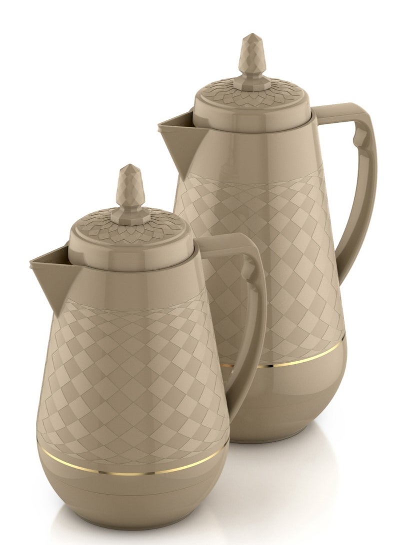 Home Master 1.5-liter tea thermos set from home master – Elegant design with a double thermal insulation to keep hot and cold for long hours. 