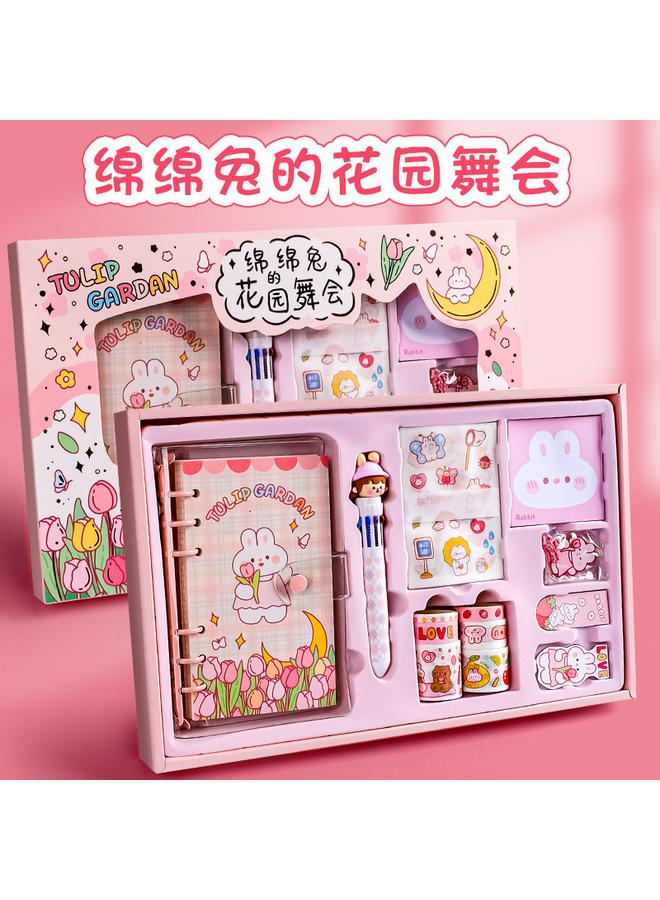 Bluejw Kaba Bear Cute Hand Account Book Suit Gift Box Net Red High Color Value Notebook 2022 Hand Account Material Gift Pack - Image 1