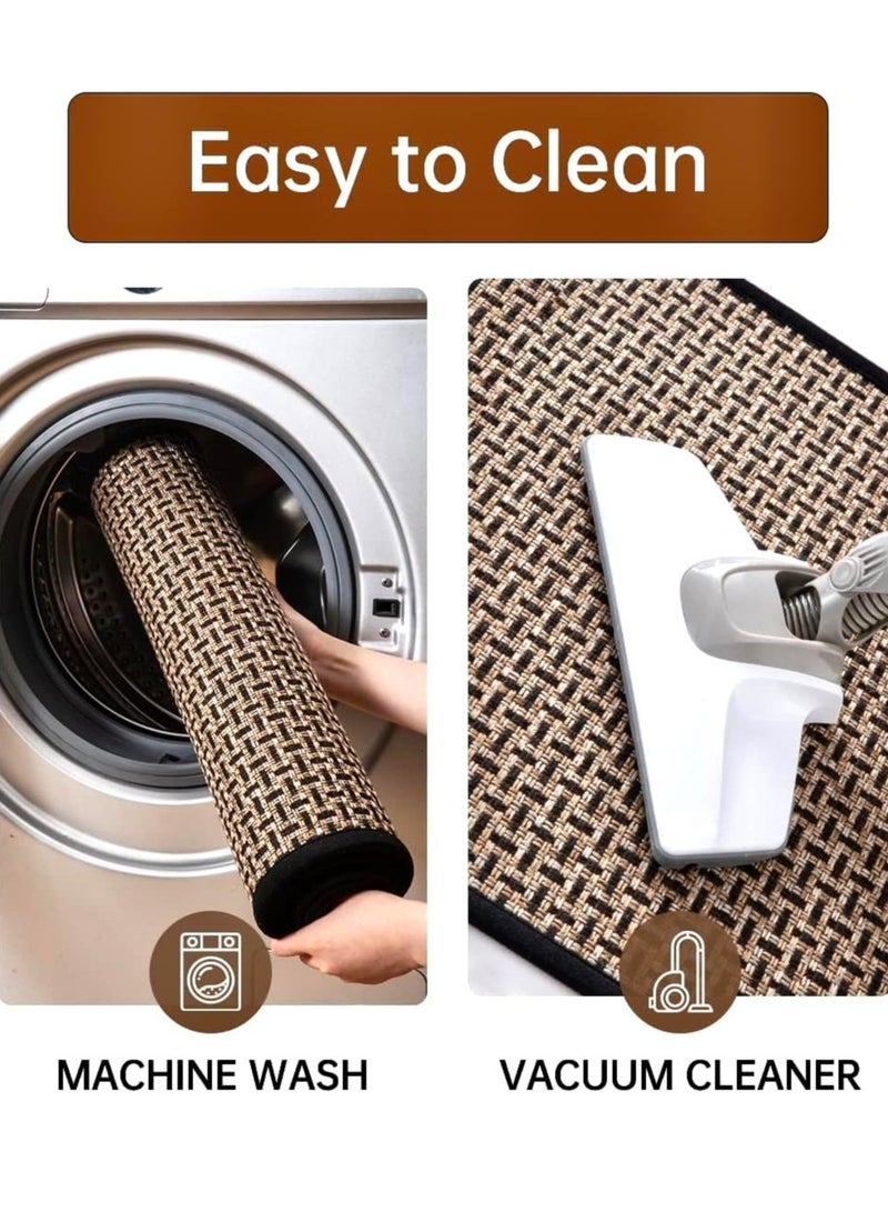 Next Vogue Next Vogue Kitchen Rugs and Mats Non Skid Washable Set of 2 PCS, Absorbent Runner Rugs for Kitchen, Front of Sink, Kitchen Mats for Floor, 120cmx44cm and 75cmx44 - Image 5