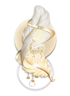 LED illuminated wall art with gold and white feathers design - pzsku/ZE547B343039E2BE079C7Z/45/_/1724475124/29972932-8f8d-4429-b01b-05e7d33c83aa