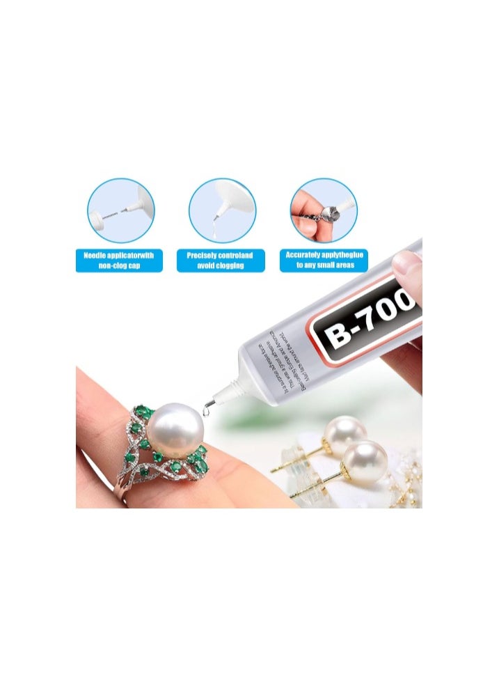SOLASTA B-7000 Super Glue, Industrial Strength Adhesive B7000 Glues Paste for Rhinestones Crafts, Clothes Shoes, Fabric, Jewelry Making, Cell Phones, Tablet, Wood, Rubber, Leather Textile (2x15 ml/0.5 oz)  - Image 2