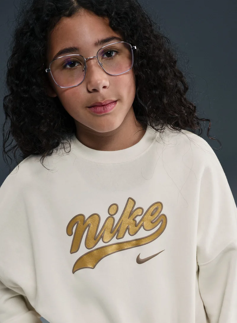 Nike Youth Nsw Trend Fleece Cropped Sweatshirt