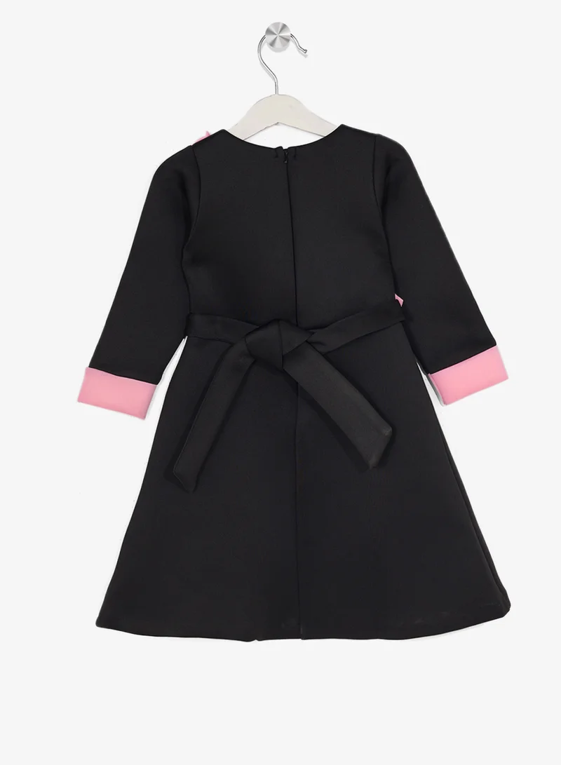 Little Golden Apple Little Ruffled A Line Dress