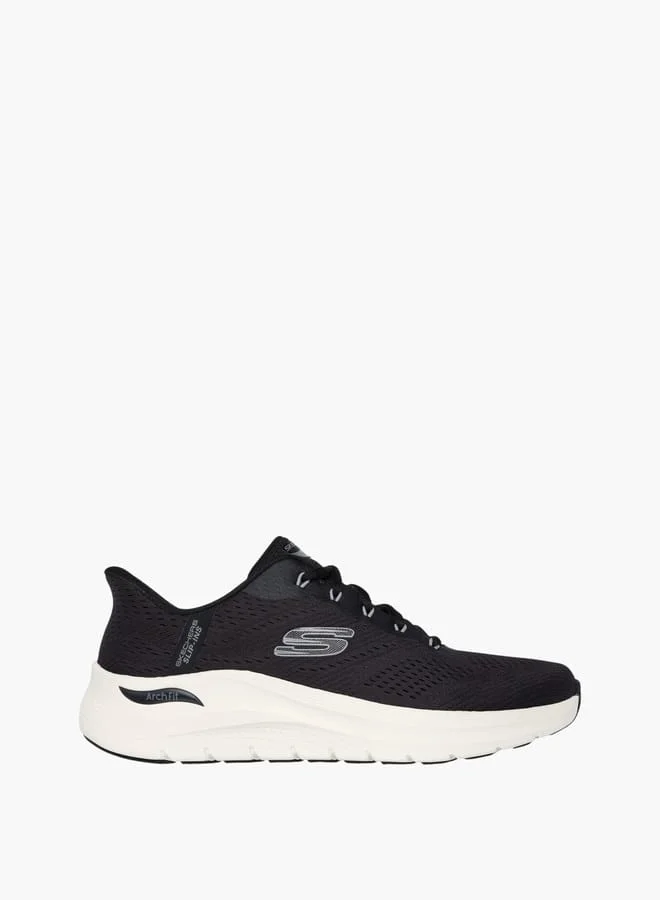 Sketchers Men's Logo Detail Sports Shoes With Lace-Up Closure - Arch Fit 2.0