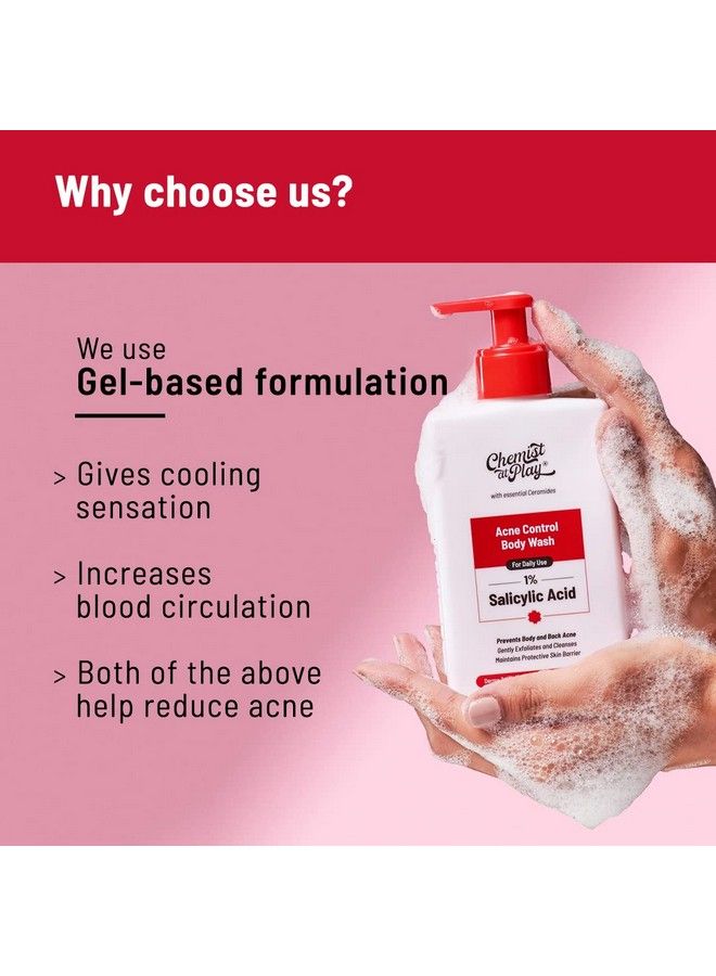 Chemist at Play غسول الجسم لمكافحة حب الشباب مع السيراميدات؛ 3% بنتافيتين + 1% حمض الساليسيليك؛ للبشرة الدهنية والعادية والجافة المتعرقة؛ لحب الشباب في الظهر (حب الشباب في الظهر) الملمس الخشن وملمس البشرة الناعم؛ 473 مل - Image 5