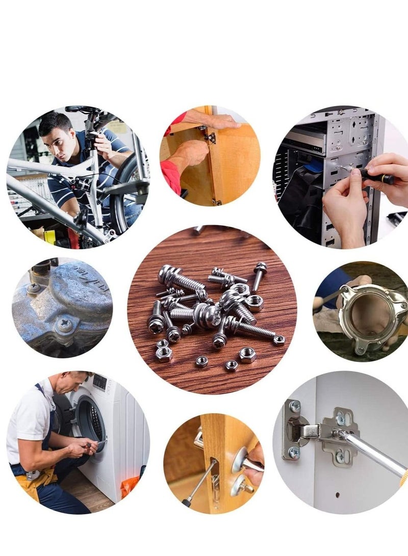 RACO Machine Screws/Bolts Stainless Steel Round Head Phillips Screws Muliti Purpose Use (100, 5x40mm) - Image 2