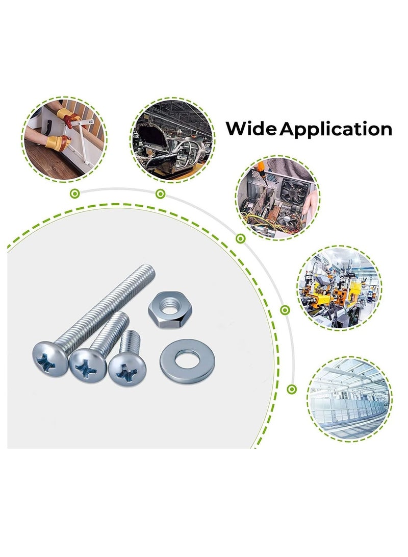 RACO Machine Screws/Bolts Stainless Steel Round Head Phillips Screws Muliti Purpose Use (100, 5x40mm) - Image 3