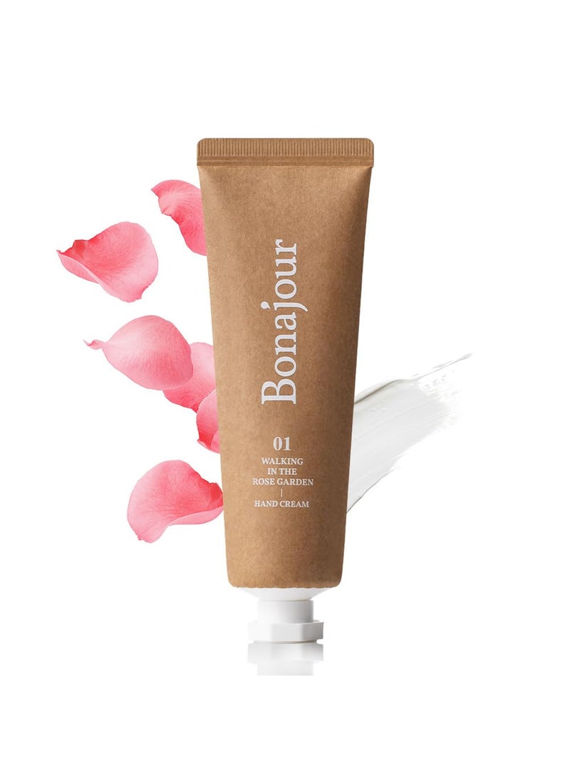 BONAJOUR BONAJOUR Hand Cream  Walking in the Rose Garden Highlymoisturizing Allergyfree Fragrance 105 floz 