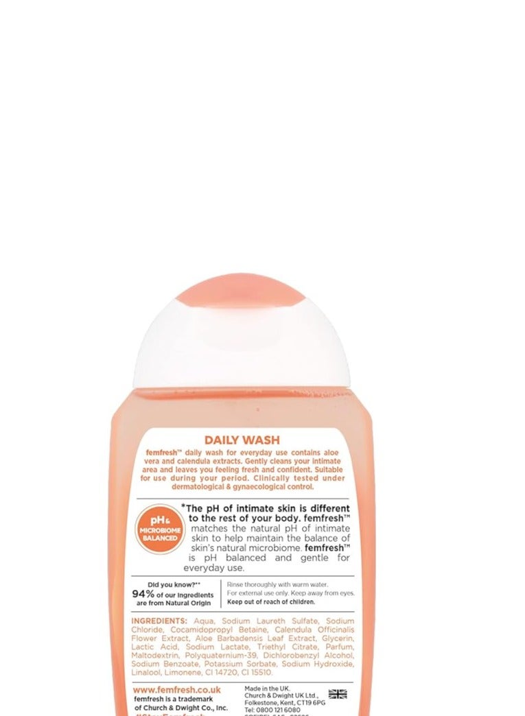 femfresh Pack Of 2 Femfresh Daily Intimate Wash With Soothing Aloe Vera ph Balanced 250ml - Image 4