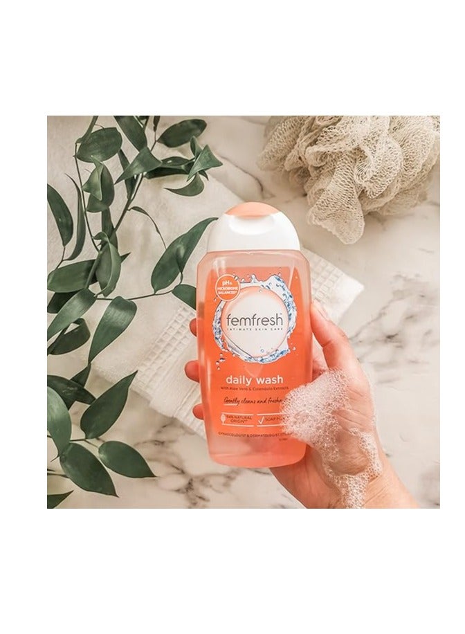 femfresh Pack Of 2 Femfresh Daily Intimate Wash With Soothing Aloe Vera ph Balanced 250ml - Image 5