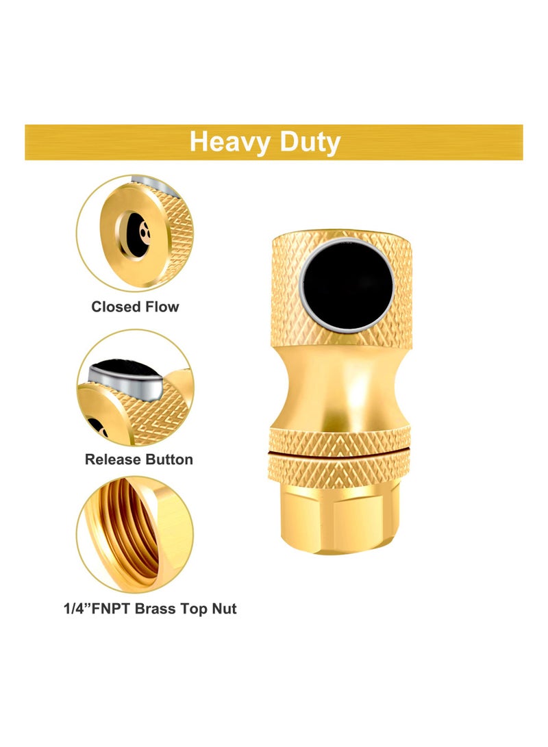 Excefore Locking Air Chuck, Heavy-Duty Brass Air Chuck for Tires, Easy to Use, Leak-Proof, Rated up to 200psi (2 Pack)  - Image 3