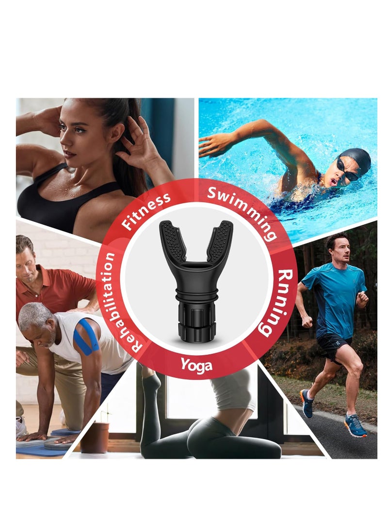 Fanski - Spirometry Breathing Exercise Device, Lung Exerciser Device with Adjustable Resistance, Boost Lung Capacity & Abdominal Strength, Inspiratory Muscle Trainer Device O2 Lung Trainer - Image 1